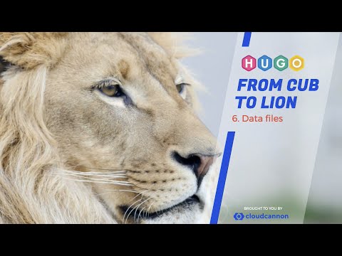 Hugo Beginner Tutorial — #6 Hugo Data Files