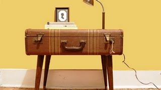 Как сделать столик из чемодана(Как сделать столик. В этом видео мы расскажем, как чемодан можно превратить в необычный, оригинальный журна..., 2014-08-01T09:54:18.000Z)