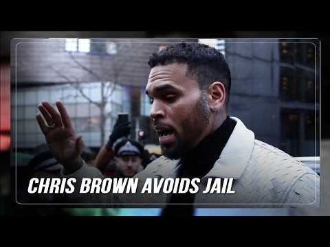 Chris Brown leaves court after being spared jail over UK nightclub incident