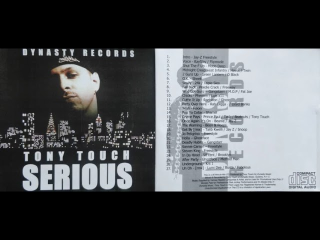 Tony Touch #73 hip hop rap mixtape starring Foxxy, Rah Digga