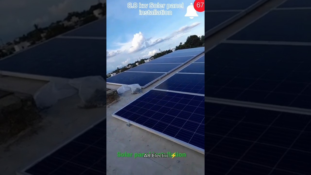 8.8 k w Soler system installation 