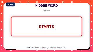 Hidden Word Puzzle #0089 | 10 Word Search Practice Challenges