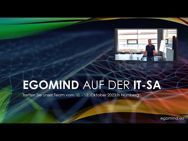 EgoMind freut sich auf Ihren Besuch auf der it-sa 2023!