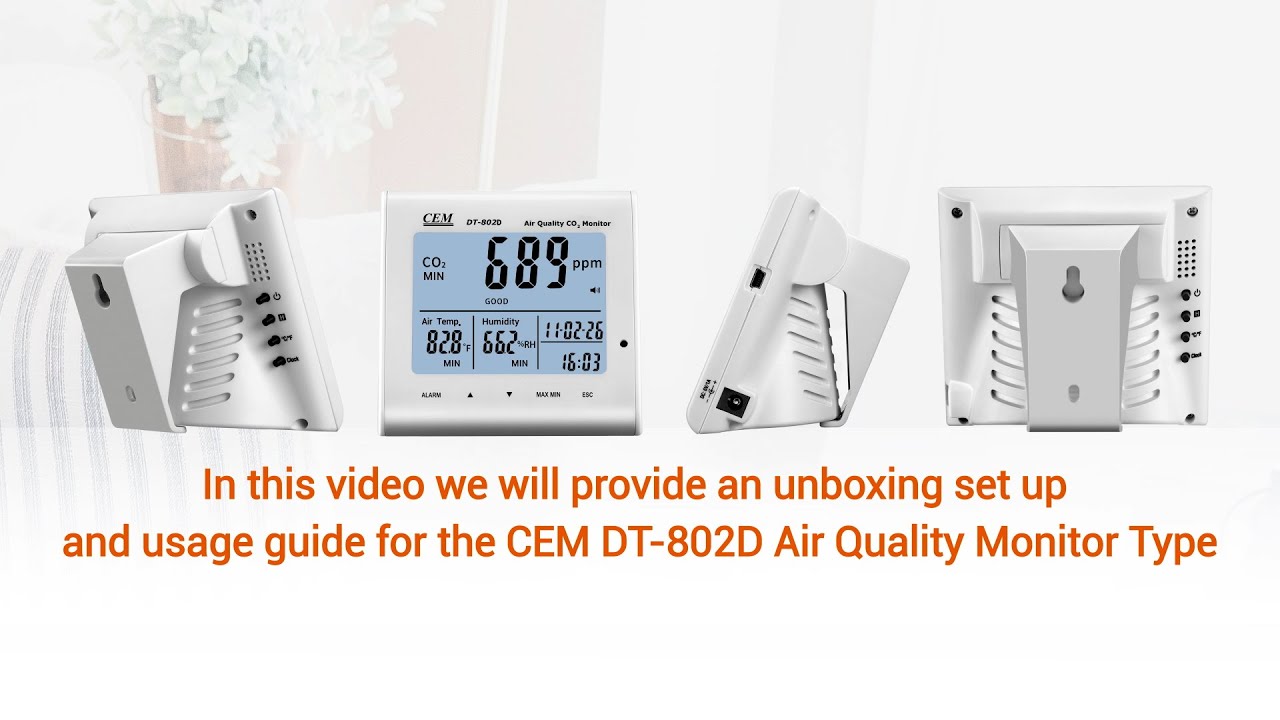 Best Air Quality Monitor 2023 [ Home Buyer's Guide ]-CEM DT-802D UNBOXING