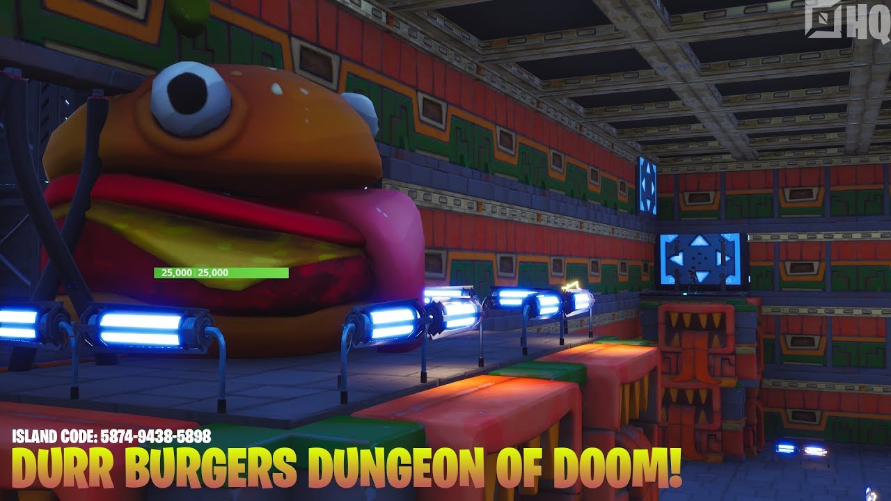 Durr Burgers Dungeon Of Doom Benc078 Fortnite Creative Map Code