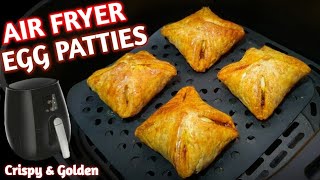 Crispy Air Fryer Egg Patties Recipe | Egg Puff In Air Fryer Snacks Recipe