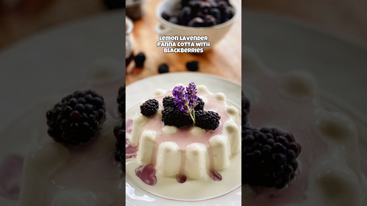 Try this instead of Lavender Ice Cream  #shorts #pannacottarecipe #easy #lavender #food