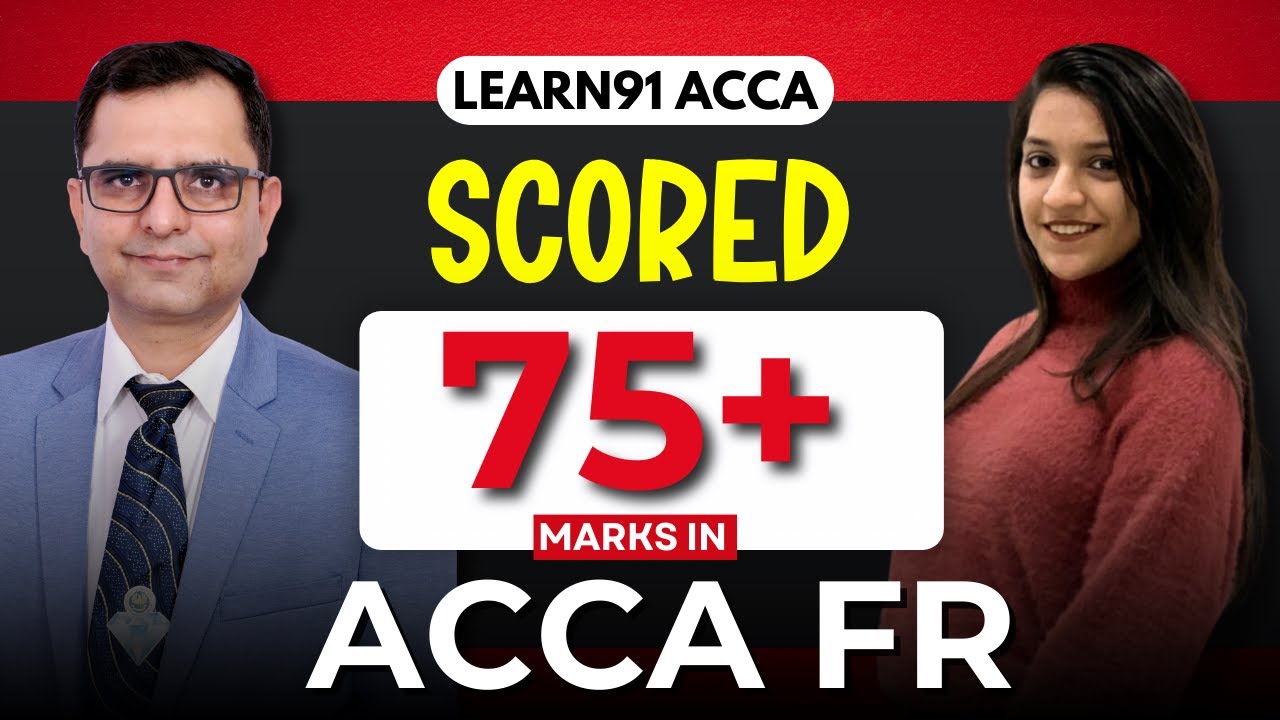 How she scored 75+ Marks in ACCA FR ACCA Exam Preparation Tips Ft