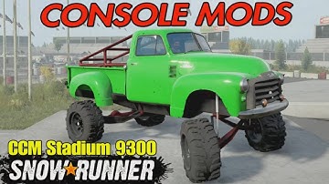 SNOWRUNNER CONSOLE MODS RACE TRUCK CCM Stadium 9300 MOD REVIEW ps5