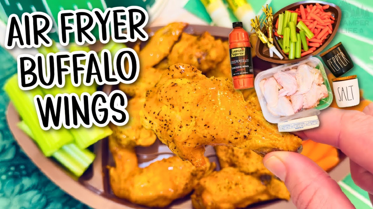 Easy Air Fryer Buffalo Wings (Perfect for RVs, Camping & Game Day!)