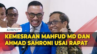 Intip Lagi Momen Kemesraan Ahmad Sahroni & Mahfud Usai Rdpu Bahas Transaksi Janggal Rp 349 Triliun