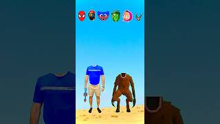 Wrong Heads Spider Man Huggy Wuggy Hulk Masha and The Bear Deer 99 nights #wrongheads #huggywuggy
