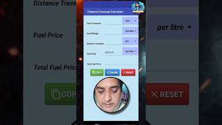 Fuel Calculator App Part 2 ⛽ | Fuel Cost & Mileage Calculator App | Useful Mobile App #shorts