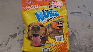 Costco Sale Item Nylabone Natural Nubz Edible Dog Chews with Real Chicken Oreo the Yorkie Taste Test