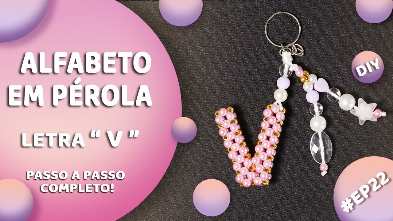 ALFABETO EM PÉROLA LETRA 