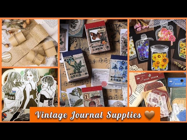 DIY Vintage Journal Supplies _Homemade journal set 