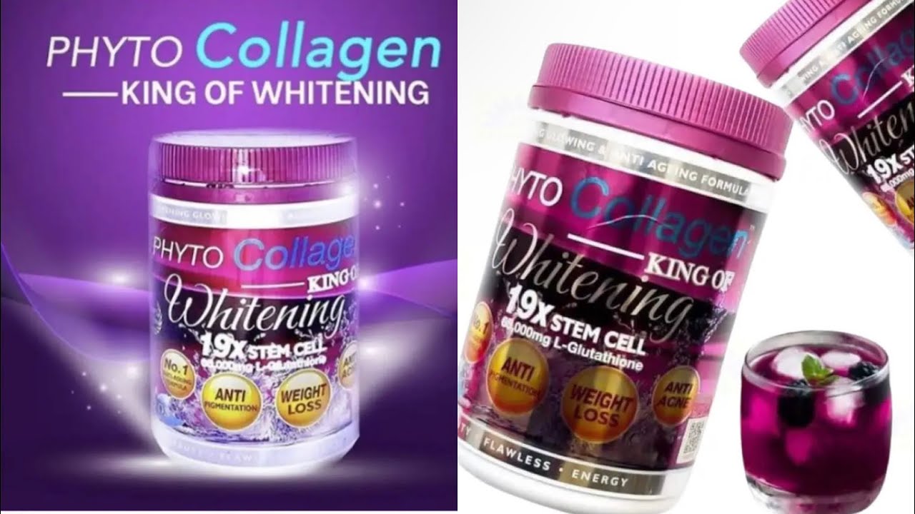 PHYTO COLLAGEN Original Avec Glutathion - Poudre 900g - Bien-être Général - Fabriqué En Malaisie