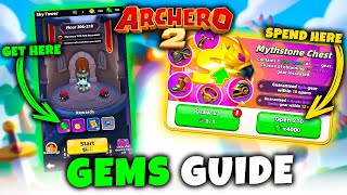 GEMS/DIAMONDS FARMING AND SPENDING GUIDE // ARCHERO 2