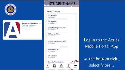 Finding SSID in Aeries Mobile App