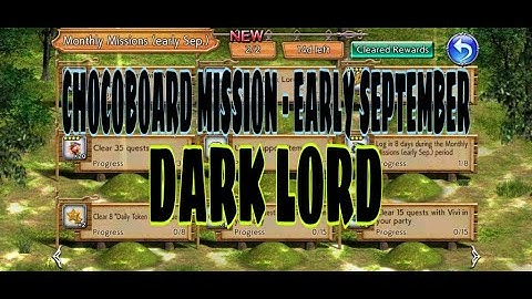 DFFOO GL - Monthly Chocoboard Panel Monster Locations Early September: Dark Lord