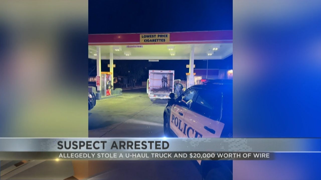 Police arrested man for allegedly stealing U-Haul truck - YouTube
