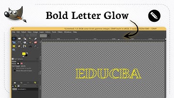 Hoe voeg je een omtrek toe aan tekst in GIMP (Letter Magic)