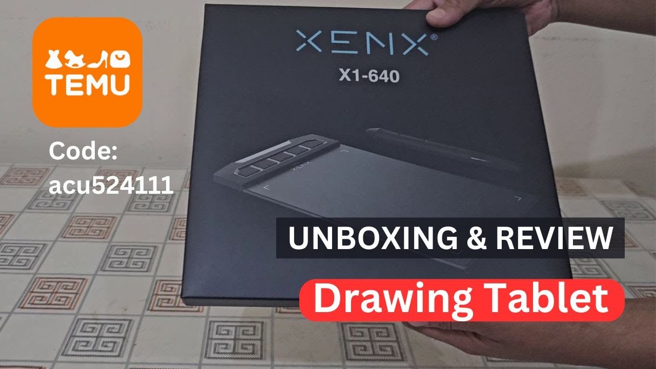 Unboxing & Review XENX Digital Tablet from TEMU | Best Tech Picks for ...