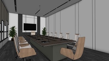 SketchUp Interieurontwerp: Modelleren van moderne kantoor- en vergaderruimtes