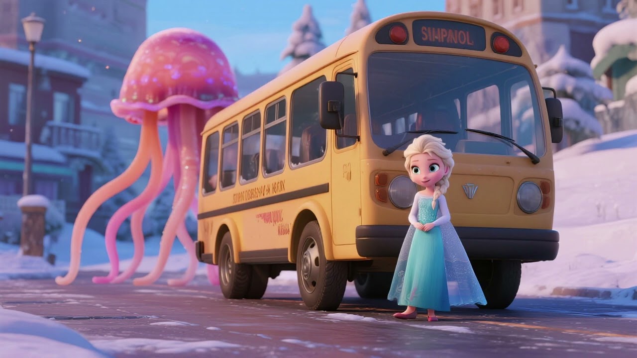 “Elsa and the Magical Jellyfish Bus 6 🐙✨ | Underwater Adventure Song for Kids!”