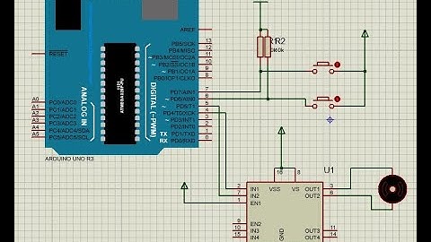 Belajar Arduino 7 - Motor DC + L293 298 + Proteus 8