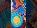 Ganpati Bappa Canvas Painting 🕉️🙏❤️🤗🖌️      #shorts #canvas #viralshorts #art #rudrakshart&amp;tatto