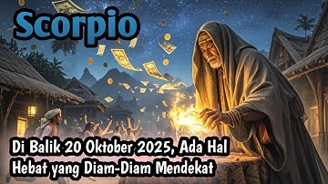 Zodiak Scorpio Hari Ini ‼️ Di Balik 20 Oktober 2025, Ada Hal Hebat yang Diam-Diam Mendekat