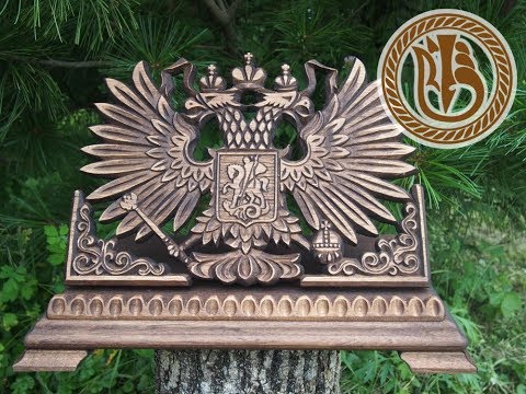 Wood carving. Резьба по дереву. Пюпитр "Россия" - настольная подставка для книг