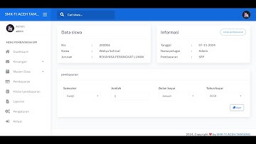 Aplikasi Pembayaran SPP Sekolah Berbasis Web V2 - (DEMO)