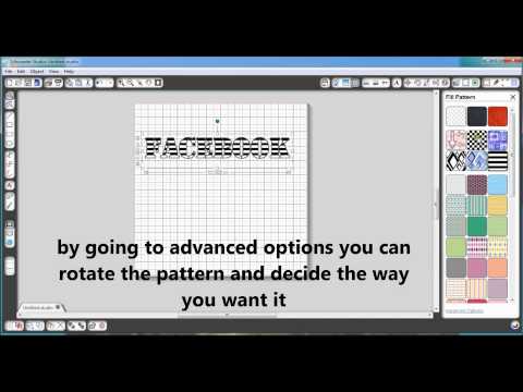 Tutorial-How to fill text with pattern using Silhouette studio?