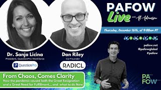 Sanja Licina of QuestionPro & Dan Riley of RADICL on PAFOW Live with Al Adamsen