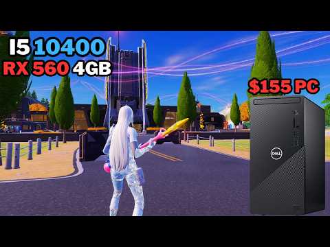 Fortnite On A $155 Dell Inspiron 3880 | i5 10400 - RX 560 4GB