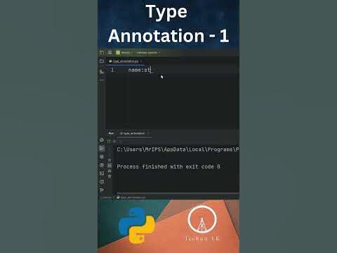 Type Annotation in Python - 1 | ep2 | Techසර LK #python #programming # ...