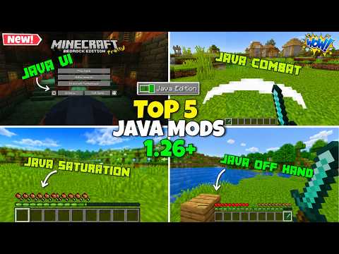 Turn Your MCPE into JAVA Edition With These 5 Mods 🤩 #mcpe #javaedition