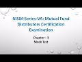 NISM VA Mutual fund Distributors ll Chapter - 3 ll MockTest