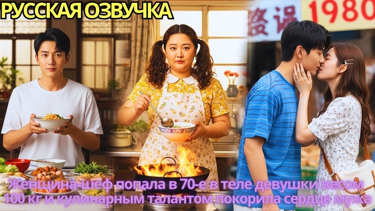 Женщина-шеф попала в 70-е в теле девушки весом 100 кг и кулинарным талантом покорила сердце мужа