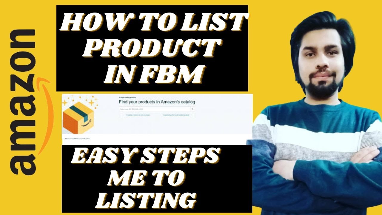 #amazon #dropshipping | How To List Your First Product on Amazon Seller ...