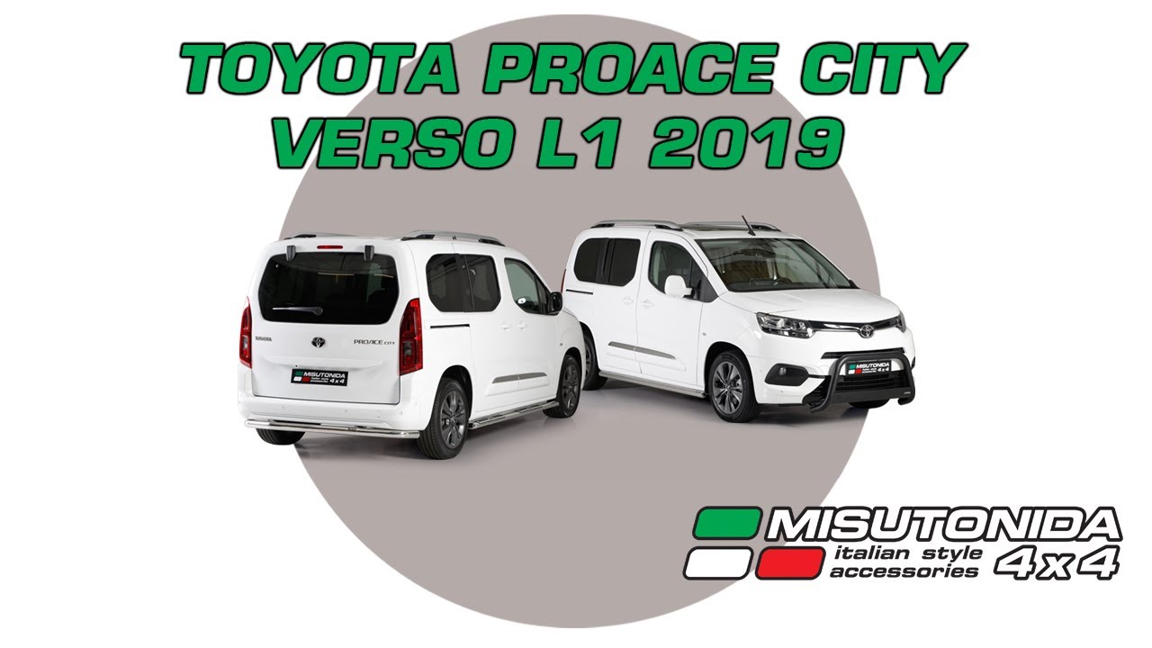 Misutonida 4x4: Toyota Proace City Verso 2020 stainless steel accessories 