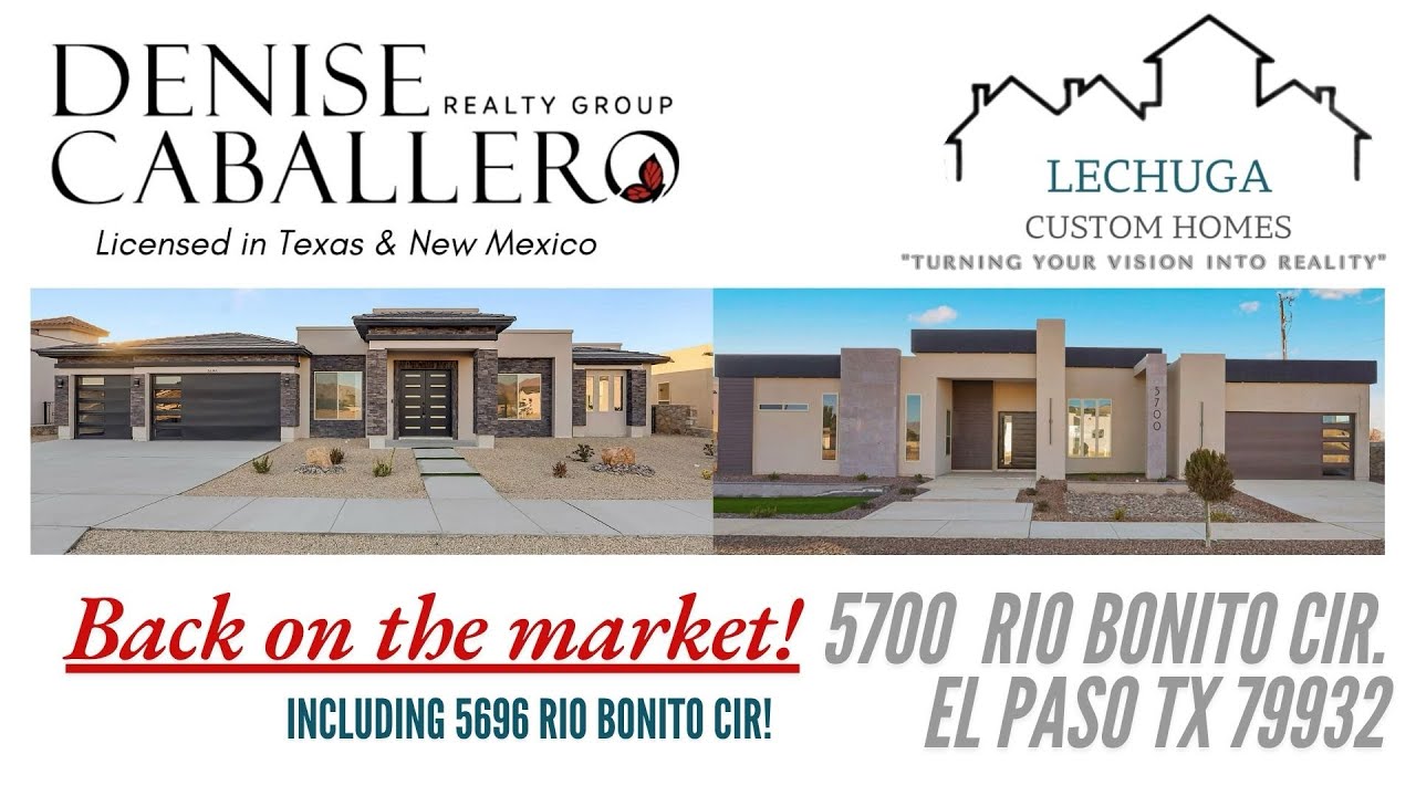Back on the Market! Tour These Stunning Lechuga Custom Homes in El Paso’s West Side!