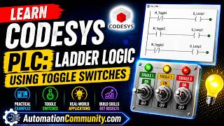 Learn CODESYS PLC: Ladder Logic Using Toggle Switches