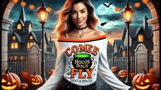 🎃 Tuwbue Hocus Pocus Halloween Shirts | Best Come We Fly Hocus Pocus Shirt 🎃
