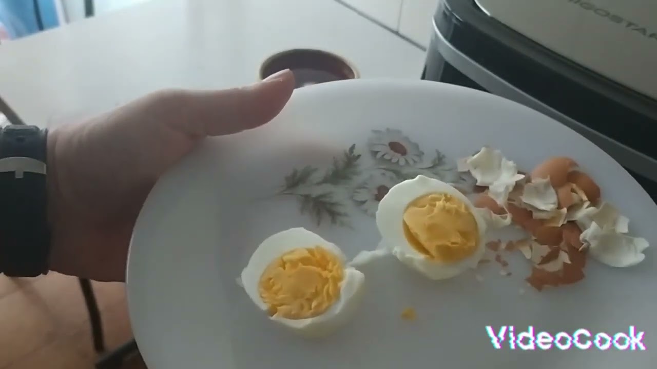 Huevos duros en freidora de aire.Merece la pena?