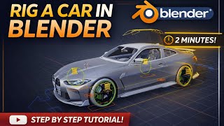 HOW TO RIG A CAR IN JUST 2 MINUTES | Blender | FREE PROJECT FILE