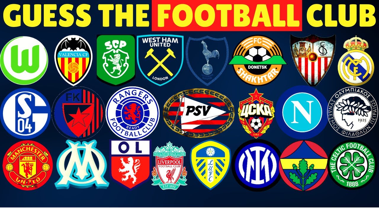 50 Ultimate Guess The Football Club Logos Quiz, Can You Guess The Football  Club Logos