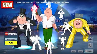 PETER GRIFFIN Fortnite (FAMILY GUY) doing all BuiltIn Emotes and Funny Dances シ